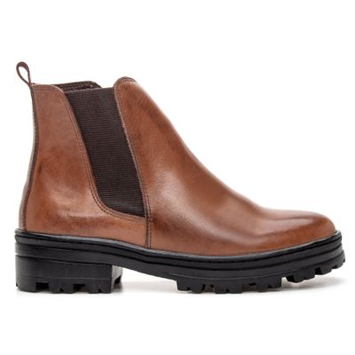COTURNO ANATÔMICO FEMININO COURO NOBRE WHISKY - COUROWEST