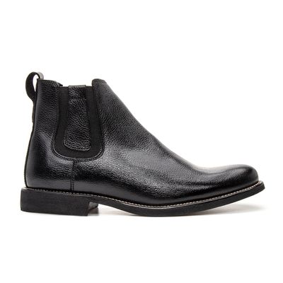 BOTA CHELSEA ANATÔMICA COURO FLOATHER PRETO - COUROWEST
