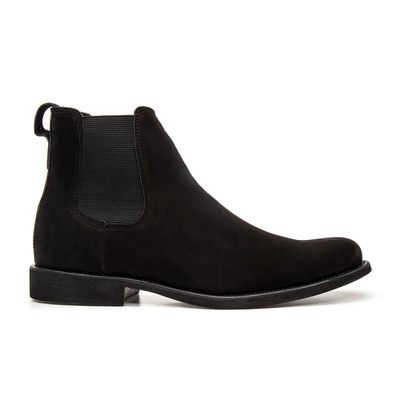 BOTA CHELSEA ANATÔMICA COURO NOBUCK PRETO - COUROWEST