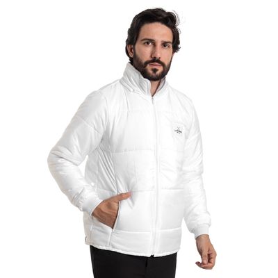 JAQUETA PUFFER MASCULINA COUROWEST BRANCA - COUROWEST