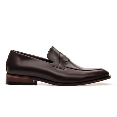 SAPATO LOAFER FRANCÊS COURO NOBRE CAFÉ - COUROWEST
