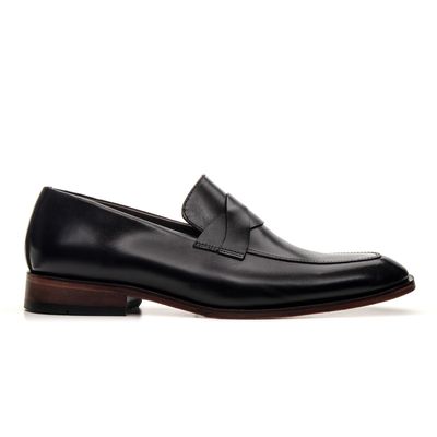 SAPATO LOAFER FRANCÊS COURO NOBRE PRETO - COUROWEST