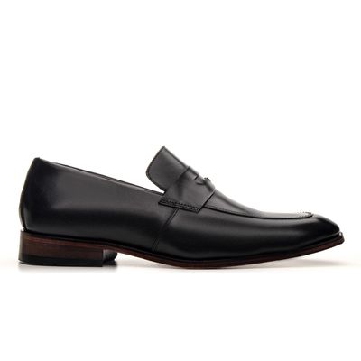 SAPATO LOAFER ITALIANO COURO NOBRE PRETO - COUROWEST