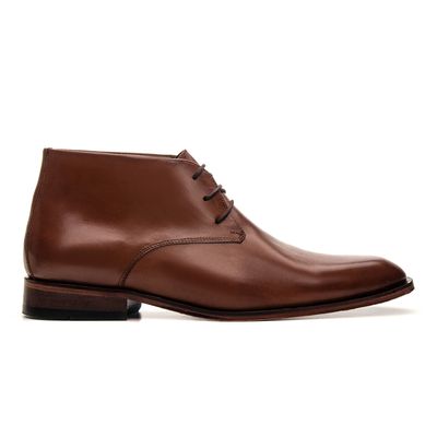 SAPATO SOCIAL CANO LONGO COURO NOBRE WHISKY - COUROWEST