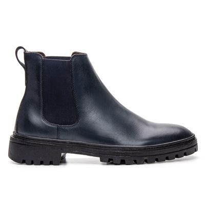 BOTA CHELSEA FULL TRAIL COURO NOBRE AZUL MARINHO - COUROWEST