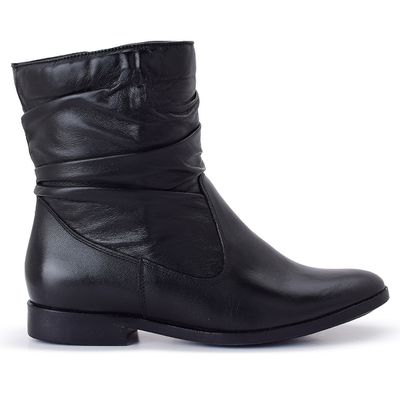 BOTA COURO AGATHA PRETO - BIARITZ
