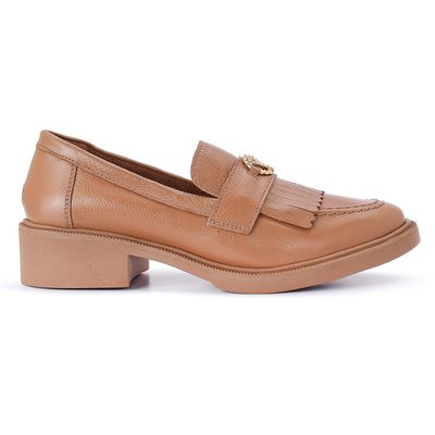 MOCASSIM COURO DANI CARAMELO - BIARITZ