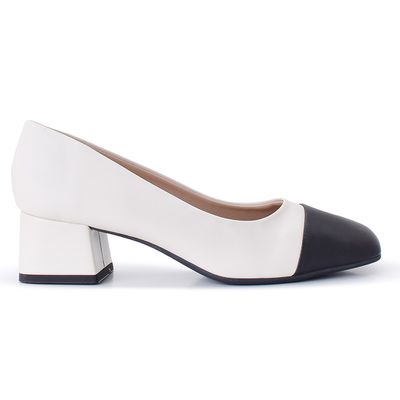 MARY JANE CRYSTAL OFF WHITE/ PRETO - BIARITZ