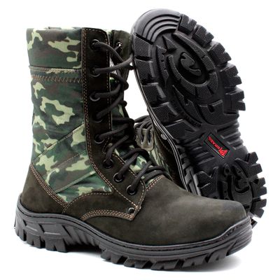 Coturno Militar Multicam Couro e Lona Cordura Extr... - BMBRASIL CALÇADOS