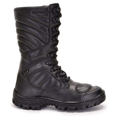 Coturno Choque Tático Moto Bmbrasil 5190/01 Preto ... - BMBRASIL CALÇADOS