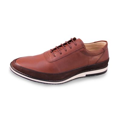 Sapato Casual Ettore, Arena - Couro Tabaco. - CALCADOSETTORE