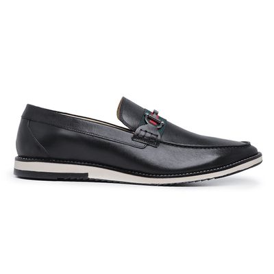Sapato Casual Ettore, Carrara - Couro Preto - CALCADOSETTORE