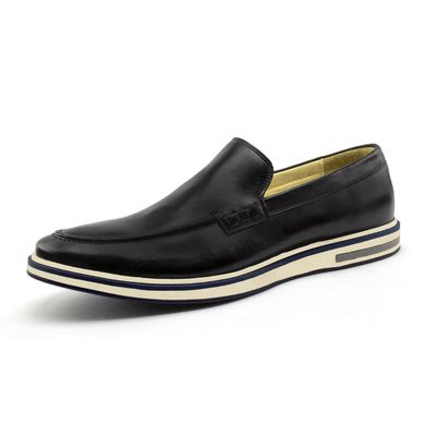 Sapato Casual Ettore, Perúgia - Couro Preto - CALCADOSETTORE