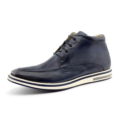Sapato Casual Ettore, Catânia- Couro Azul - CALCADOSETTORE