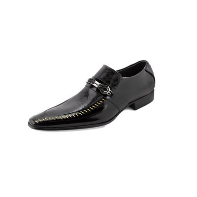 Sapato Confort Ettore, Parma - Couro Preto Verniz. - CALCADOSETTORE