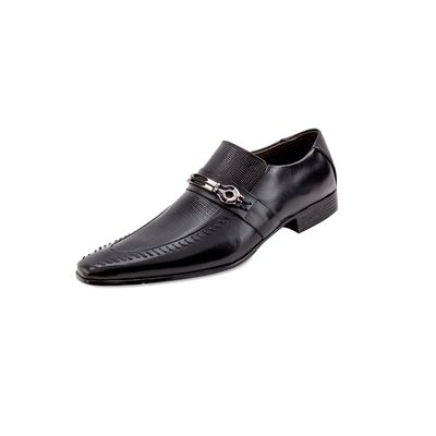 Sapato Confort Ettore, Parma - Couro Preto. - CALCADOSETTORE