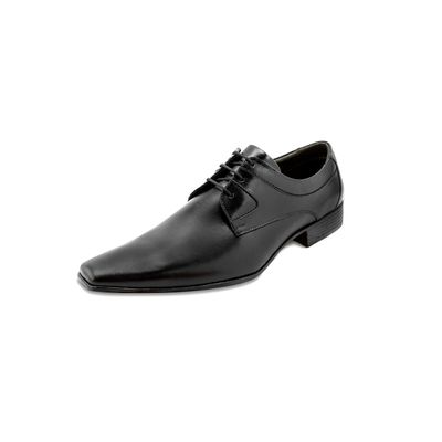 Sapato Confort Ettore, Ravena - Couro Preto. - CALCADOSETTORE