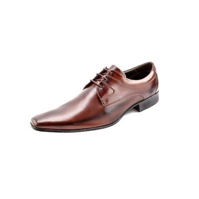 Sapato Confort Ettore, Ravena - Couro Preto Tabaco - CALCADOSETTORE
