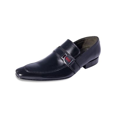 Sapato Esporte Fino Ettore, Turim - Couro Preto. - CALCADOSETTORE