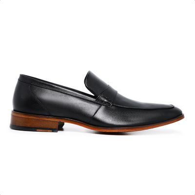 Sapato Esporte Fino Ettore, Palatino - Couro Preto - CALCADOSETTORE