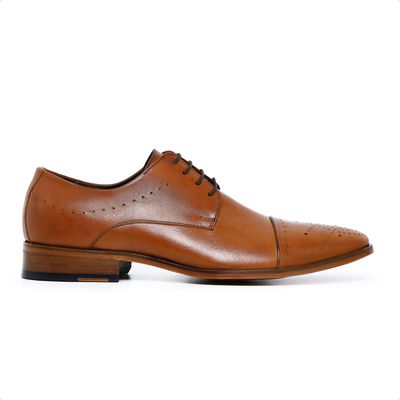 Sapato Social Ettore, Trajano - Couro Caramelo - CALCADOSETTORE