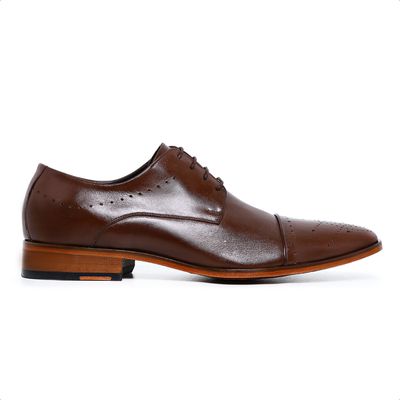 Sapato Social Ettore, Trajano - Couro Tabaco - CALCADOSETTORE