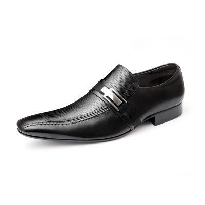 Sapato Esporte Fino Ettore, Pompéia - Couro Preto. - CALCADOSETTORE