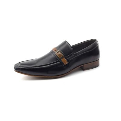 Sapato Esporte Fino Ettore, Sorrento - Couro Preto - CALCADOSETTORE