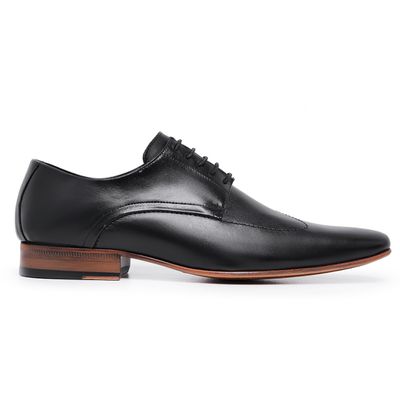 Sapato Social Ettore, Reggio - Couro Preto - CALCADOSETTORE