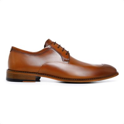 Sapato Social Ettore, Baggio - Couro Caramelo - CALCADOSETTORE