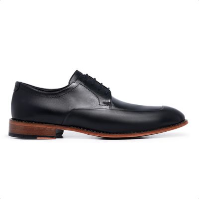 Sapato Social Ettore, Baggio - Couro Preto - CALCADOSETTORE