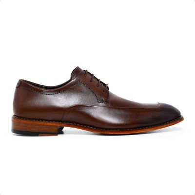 Sapato Social Ettore, Baggio - Couro Tabaco - CALCADOSETTORE