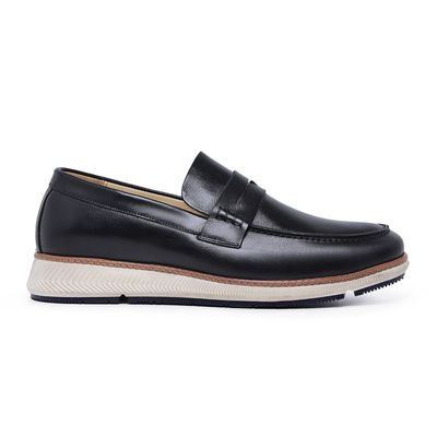 Sapato Casual Ettore, Reggiano - Couro Preto - CALCADOSETTORE