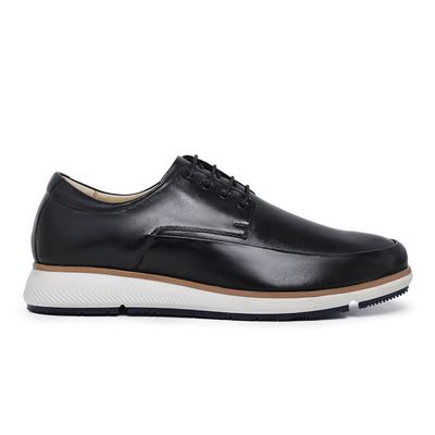 Sapato Casual Ettore, Udine - Couro Preto - CALCADOSETTORE