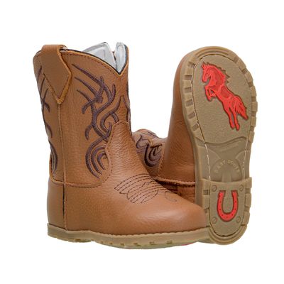Bota Baby Texana De Couro Legítimo - 054cas-cafe - CAPELLI BOOTS