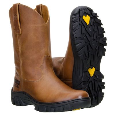 Bota Texana Masculina Em Couro Solado Street Sem Forro Cor Castor - 82... - CAPELLI BOOTS