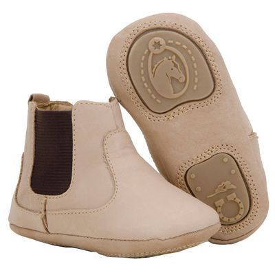 Botina Bebê Texana Alto Conforto Em Couro - 051-Marfim - CAPELLI BOOTS