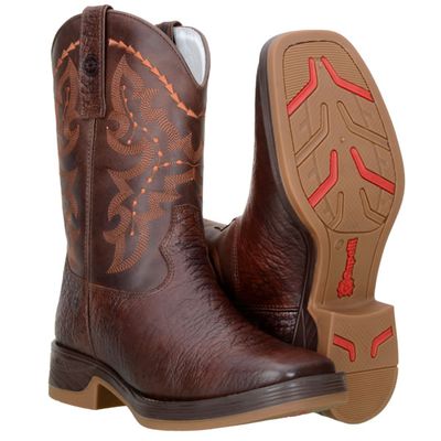 Texana Country Masculina Couro Mamute Café - 8110-Mamute - CAPELLI BOOTS