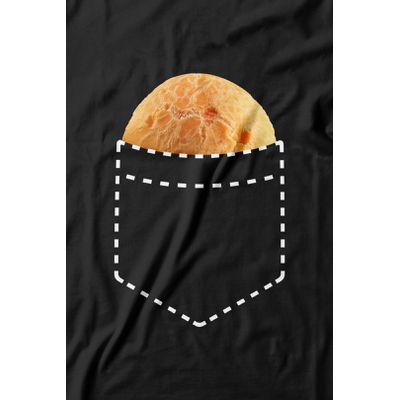 Camiseta Pão de Queijo no Bolso. 100% algodão, 100% Minas Gerais.