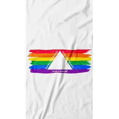 Camiseta Viva o Amor! Bandeira 100% algodão, 100% Minas Gerais.
