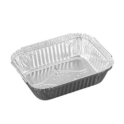 Bandeja de Alumínio Retangular 730ml Com Tampa