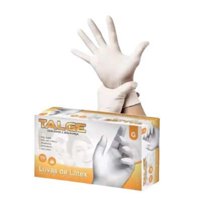 Luva Latex Talge - 100 unidades