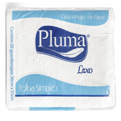 Guardanapo Branco 30x31 - 50 unidades - PLUMA