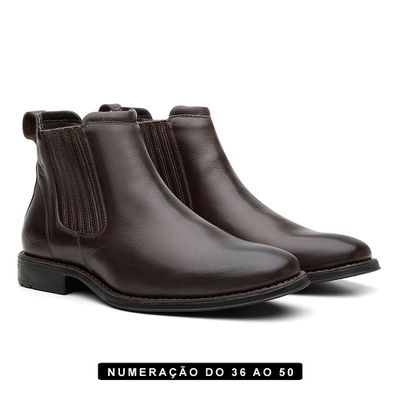 Botina Conforto Floater Mouro Elástico Coberto - L... - COUROETERRA