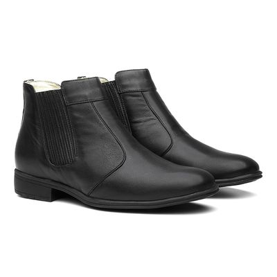 Botina 800 Mestiço Preto - 800MP - COUROETERRA