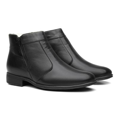 Botina 825 Mestiço Preto - 825MP - COUROETERRA