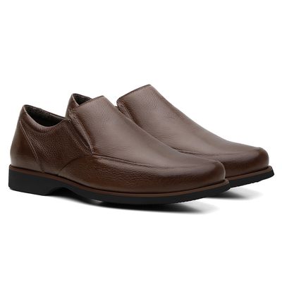 Sapato Masculino Esporte Fino Floater Tabaco (c/ E... - COUROETERRA