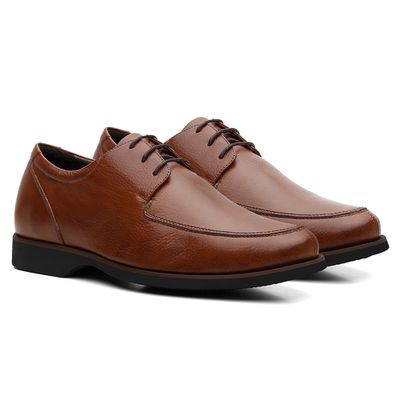 Sapato Masculino Esporte Fino Floater Pinhão (Amar... - COUROETERRA
