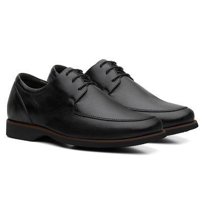 Sapato Masculino Esporte Fino Floater Preto (Amarr... - COUROETERRA