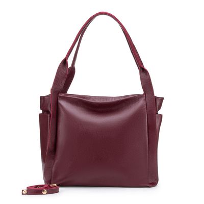 Maxi Bolsa Feminina em Couro Legítimo de Ombro e T... - Cris Santos